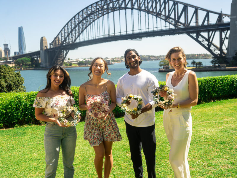 Fresh flower wreath